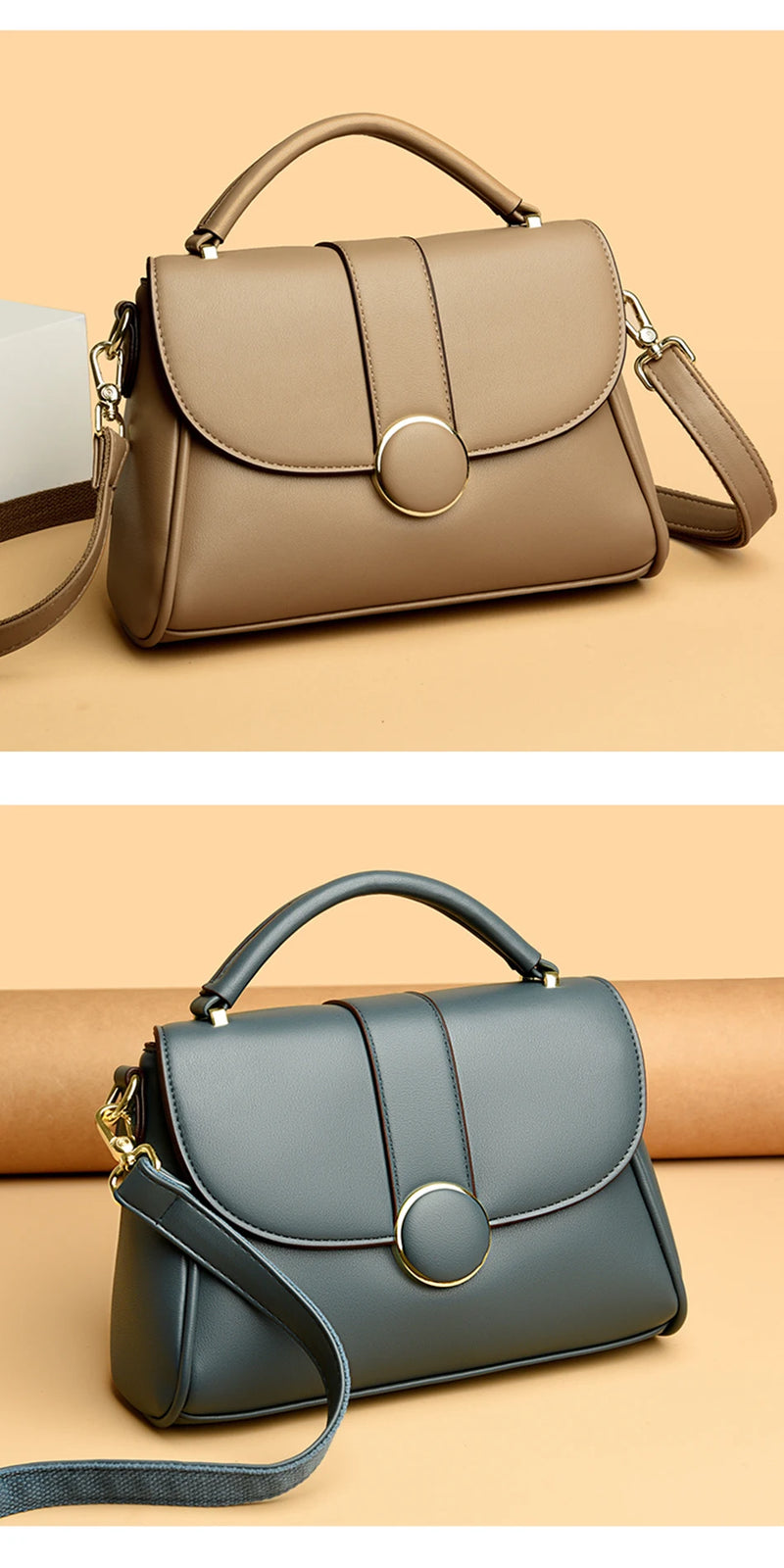 Fashion Solid Color  Women Crossbody Luxury Female Shoulder Designer New Handbag Ladies Tote Sac A Main Feminina