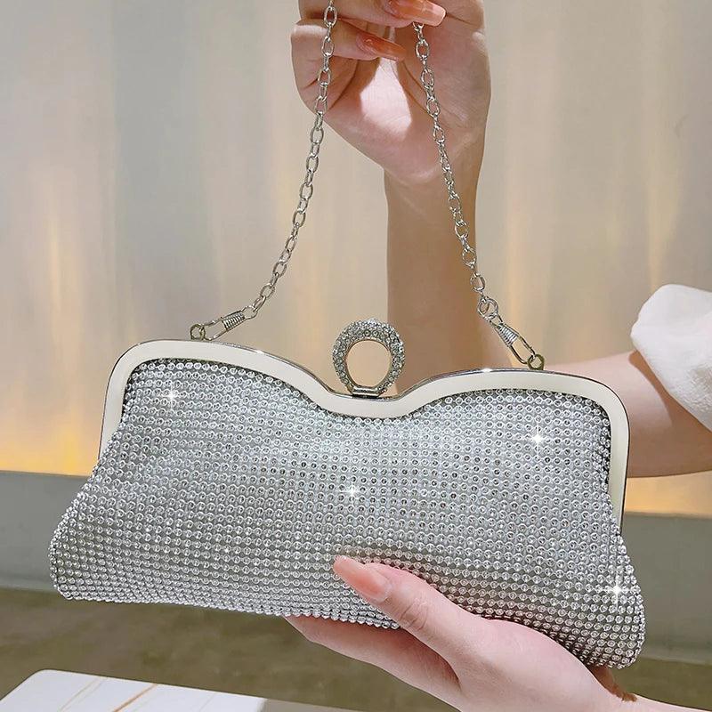 Diamond Handbag Wedding Purse Clutch With Luxury Bag Shiny Handbag Dress Clutch for Women Cocktail Party Handbag - CRAVO ROSE