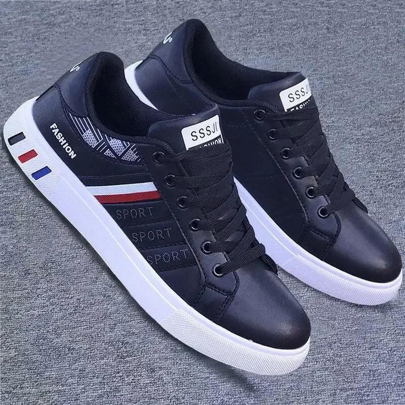 Men Sneakers Casual Shoes Men Flats Zapatillas Hombre Lightweight Pu Leather Breathable Shoe Mens White Sports Tenis Shoes - CRAVO ROSE