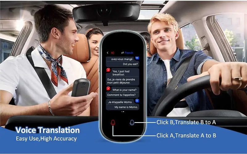 Z2 Instant AI Voice Translator Portátil Tela Sensível Ao Toque De 3,1 Polegadas Tradutor Em Tempo Real Com Gravação De Fotos Para Viagens Aprendizagem Reunião