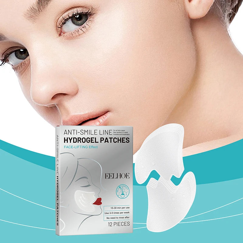 Máscara Patch Firmadora e Diluente para Linhas Finas Patch Hidrocristalino Anti-Idade Lifting Flacidez Pele Facial Máscaras de Nutrição Profunda