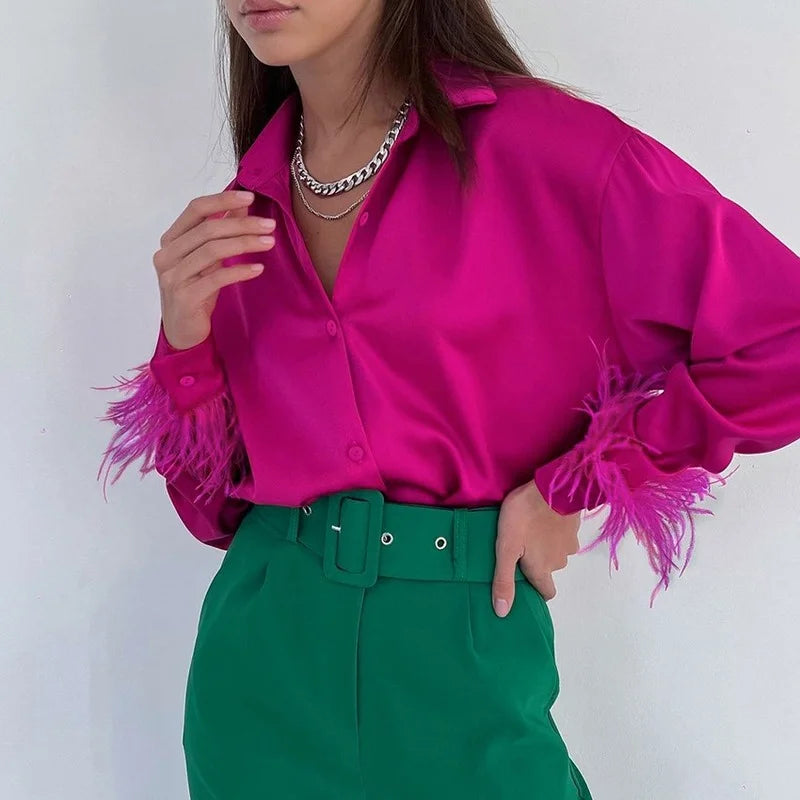 Blusa feminina sexy com decote em V, transparente, estilo boho, de malha, com babados, manga larga, elegante, peplum, com babados, blusa feminina 13459