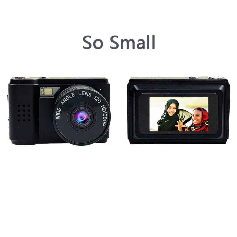 JOZUZE Nova Mini Câmera Retro com Tela Interior Casa Exterior 1080p Esportes Portátil Vintage Muito Pequena Câmera Mini Gravadora de Vídeo