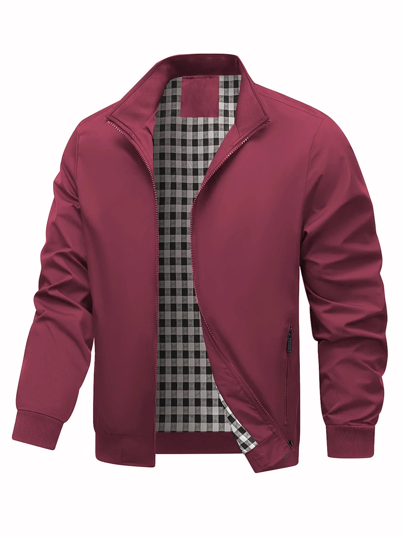 Plus-Size Jackets, Trendy Men's College-Style Jackets, Fashionable Plus-Size Men's Casual Outerwear for Spring and Autumn