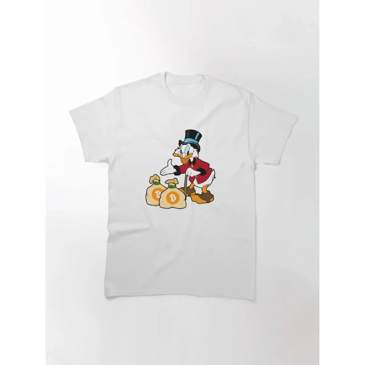 Men's Scrooge Save Bitcoin Investor T-shirt Premium Casual T-shirt