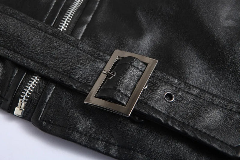 Jaquetas de couro masculinas para motocicleta, zíper oblíquo, slim, nova moda, couro sintético, camurça, casacos casuais, jaquetas de couro 4XL