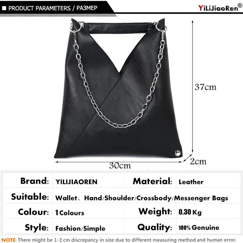 Fashion Leather Handbags for Ladies Luxury Handbags Women Bags Designer Large Capacity Tote Simple Chain Shoulder Bag Female - CRAVO ROSE