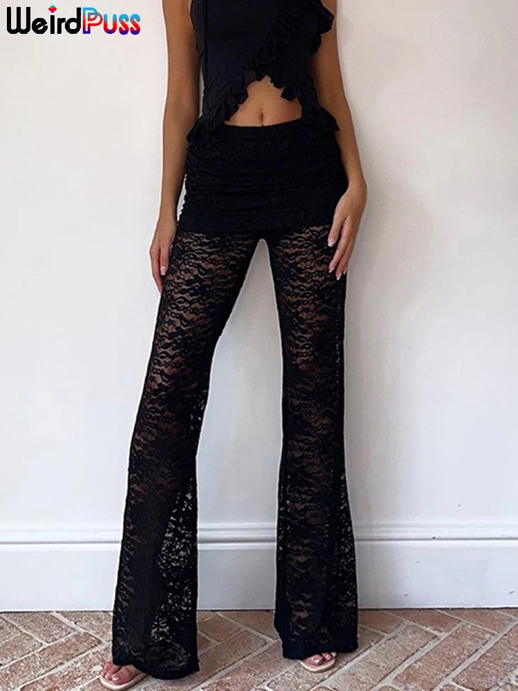 Calças femininas sexy de verão, estilo Y2K, chique, coquete, elásticas, tendência de verão, justas, lisas, selvagens, streetwear