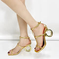 Women Sandals 2024 New Summer High Quality Peep Toe Sandals Casual Elegant Luxury High Heels Sandals Women Shoes for Women