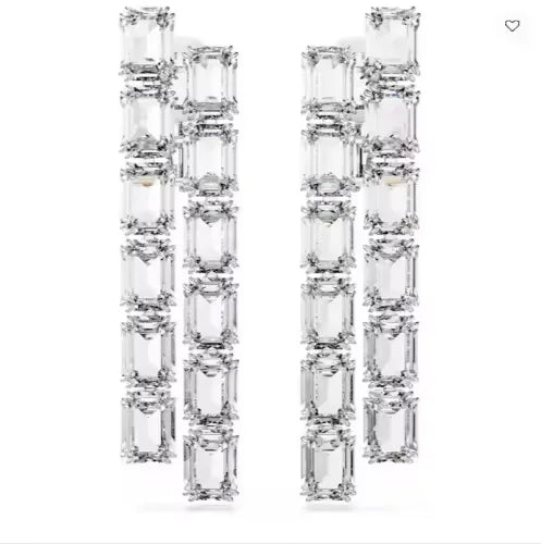 2026 New Women's White Crystal High Jewelry Set Necklace, Earrings, Bracelets, Rings Best Wedding Party Accessories