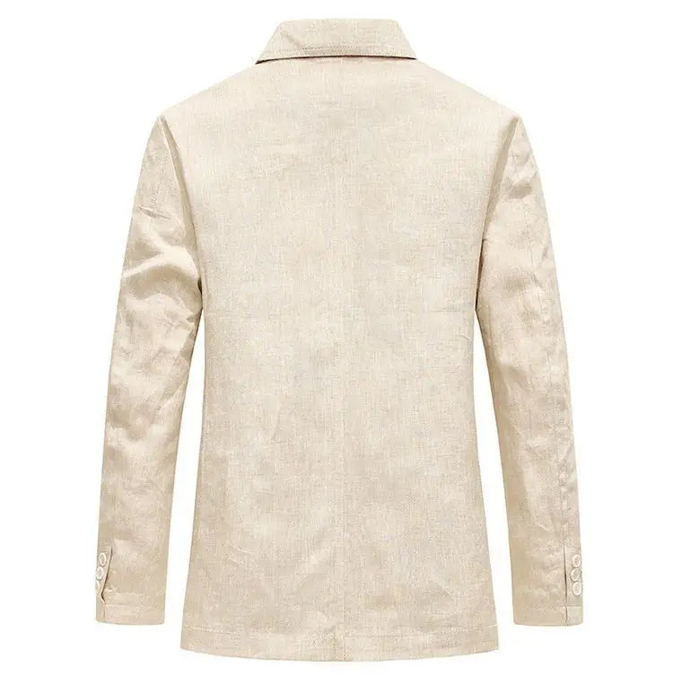 Linen Sun Protection Jacket Blazer - Men's Fashionable Business Casual Versatile and Comfortable Ice Sensation Breathable Blazer