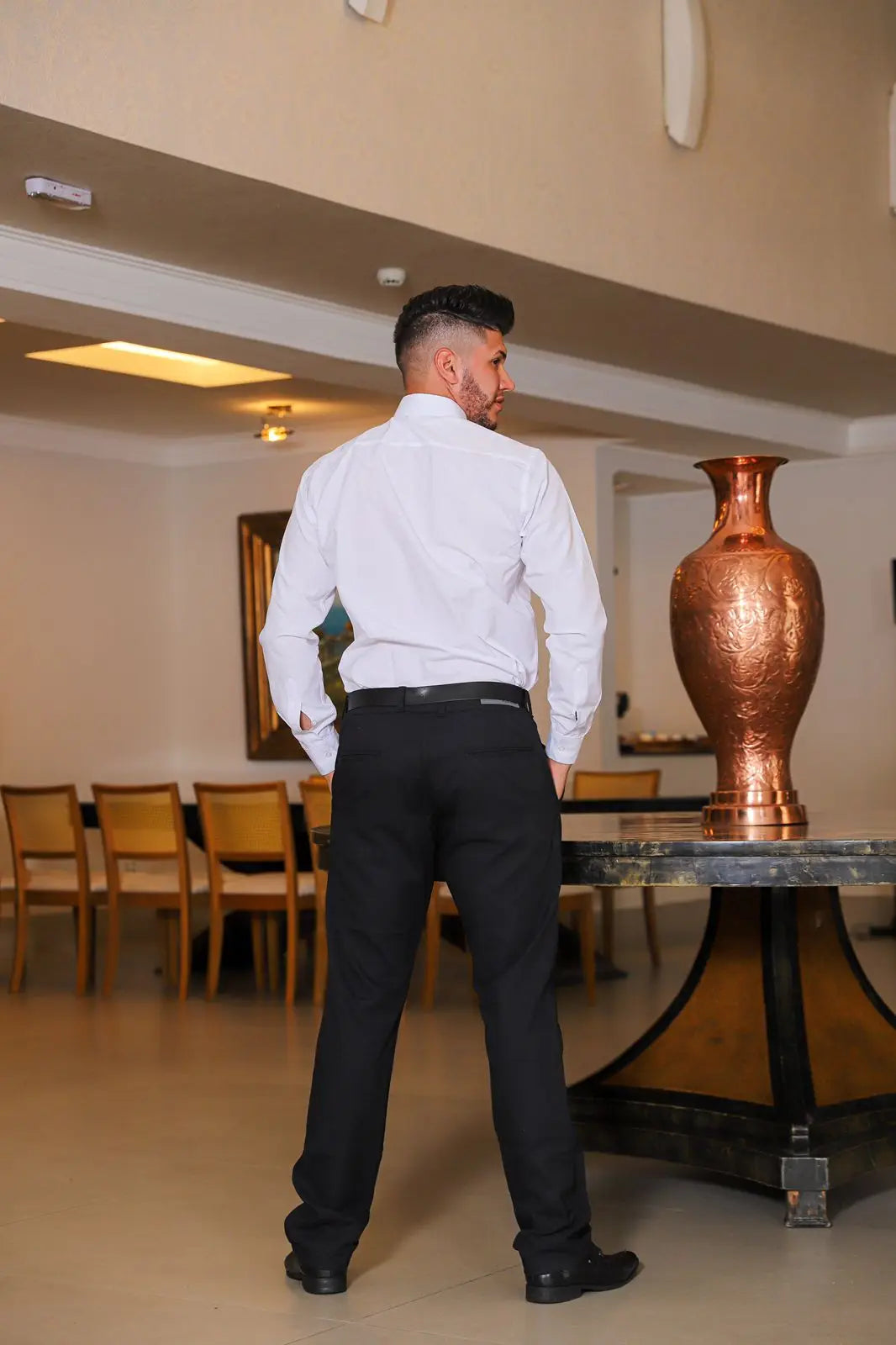 Men's Trousers Sport Trousers Black Elegant Men's Social Work Pants for suit BRAZIL brand ptrl jeans