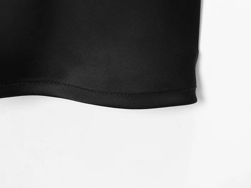 MUJER Women's Tops Sexy Lace Corset Top Woman Black Satin Backless Tops for Women off Shoulder Camisole Night Sleeveless Tops