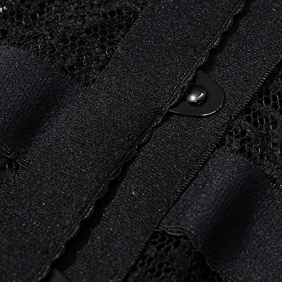 Women's Slim Fit Bandage Vest Top European Style Polyester Fabric Fishbone Strapless Outerwear Short Length Single Button