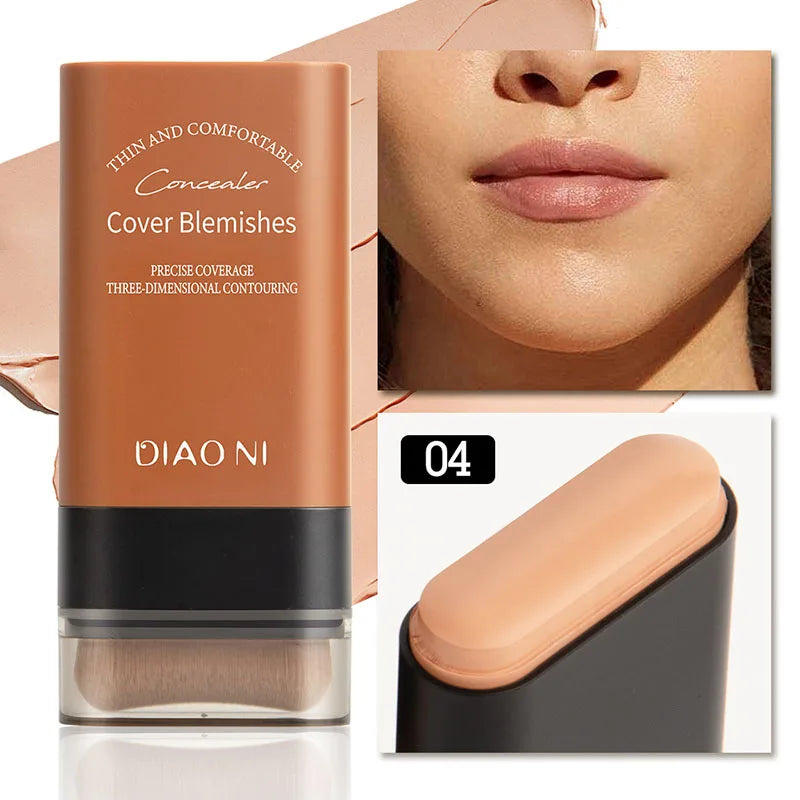 Base em bastão Eraser, corretivo líquido Velvet Moist Light, maquiagem duradoura e impecável, cosméticos para beleza facial