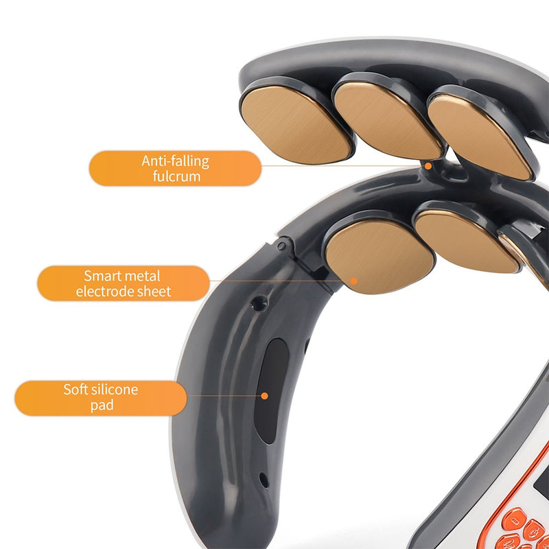 Massageador inteligente de pescoço e costas com 6 cabeças, massagem para ombros e pescoço, massageador cervical
