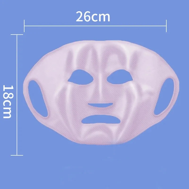 Máscara de silicone 3D para rosto e pele feminina, ferramenta para cuidados com a pele, máscara facial suspensa com gel, folha reutilizável, lifting antirrugas, firmador, ferramentas fixas para orelhas