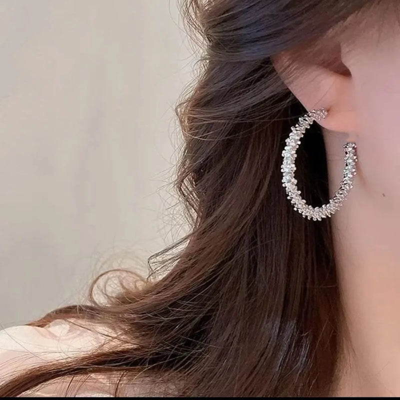 Brinco Elegante Delicado Geométrico Brincos Redondos Para Mulheres Jóias Festa de Casamento Presentes Premium
