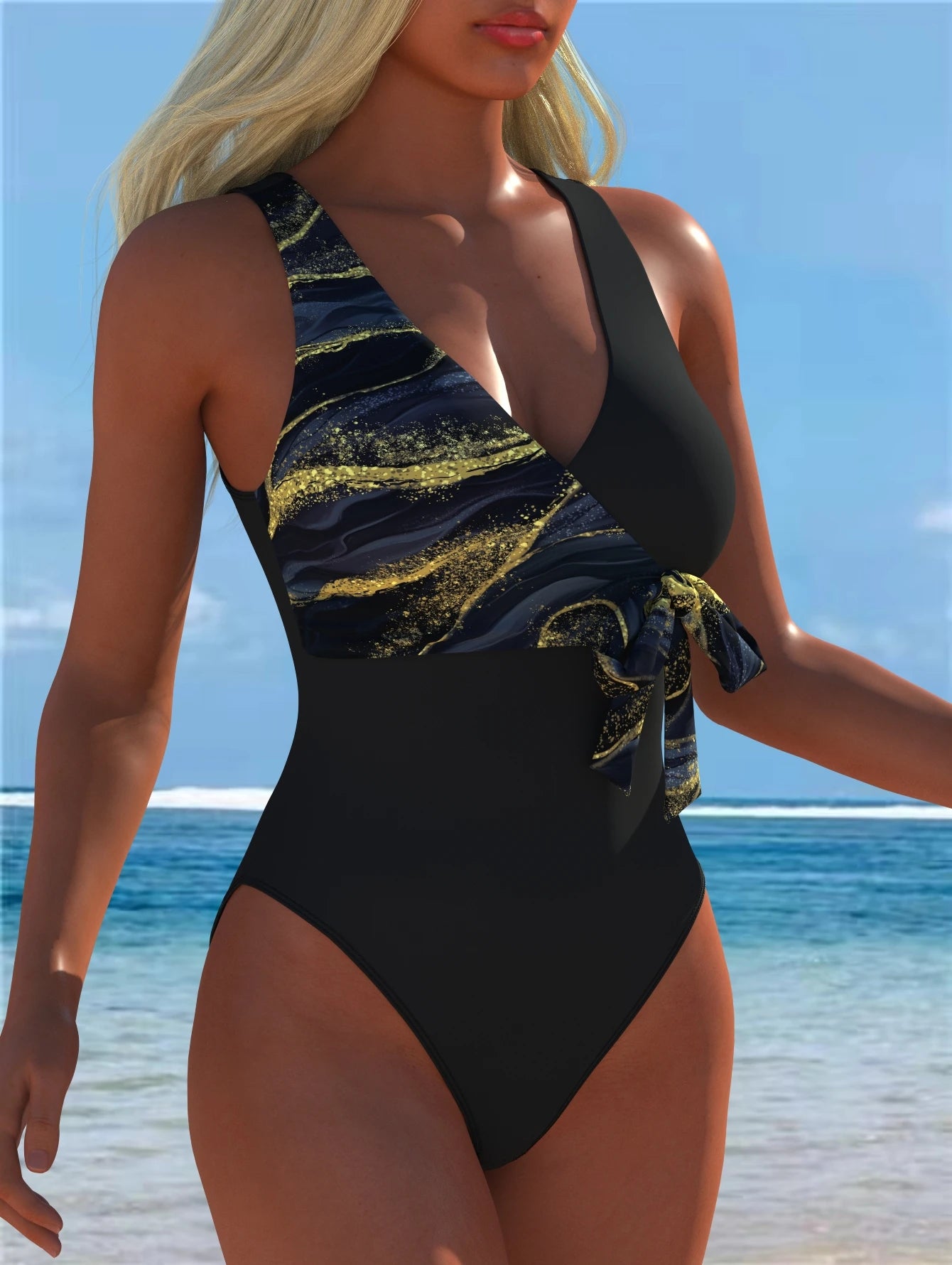 Women's Swimwear Swimming Suit Beach Outfits Summer Beach Festival Vacation Travel Sexy Luxury Modern One Piece Bodysuits