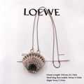 Metal Shell Bag Mini Lipstick Bag Pearl Chain Crossbody Bag Shoulder Bag Handbag Purse Waist Bag Women Makeup Jewelry Bag