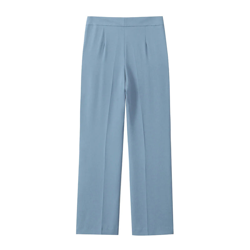 Autumn New Elegant Women's Clothing European And American Style Fashion Pleated Tight Tops and Pants Street Style High-End Suits