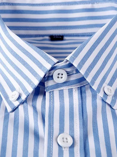 Camisa Social Masculina Listrada Manga Longa – Estilo Business Casual Elegante