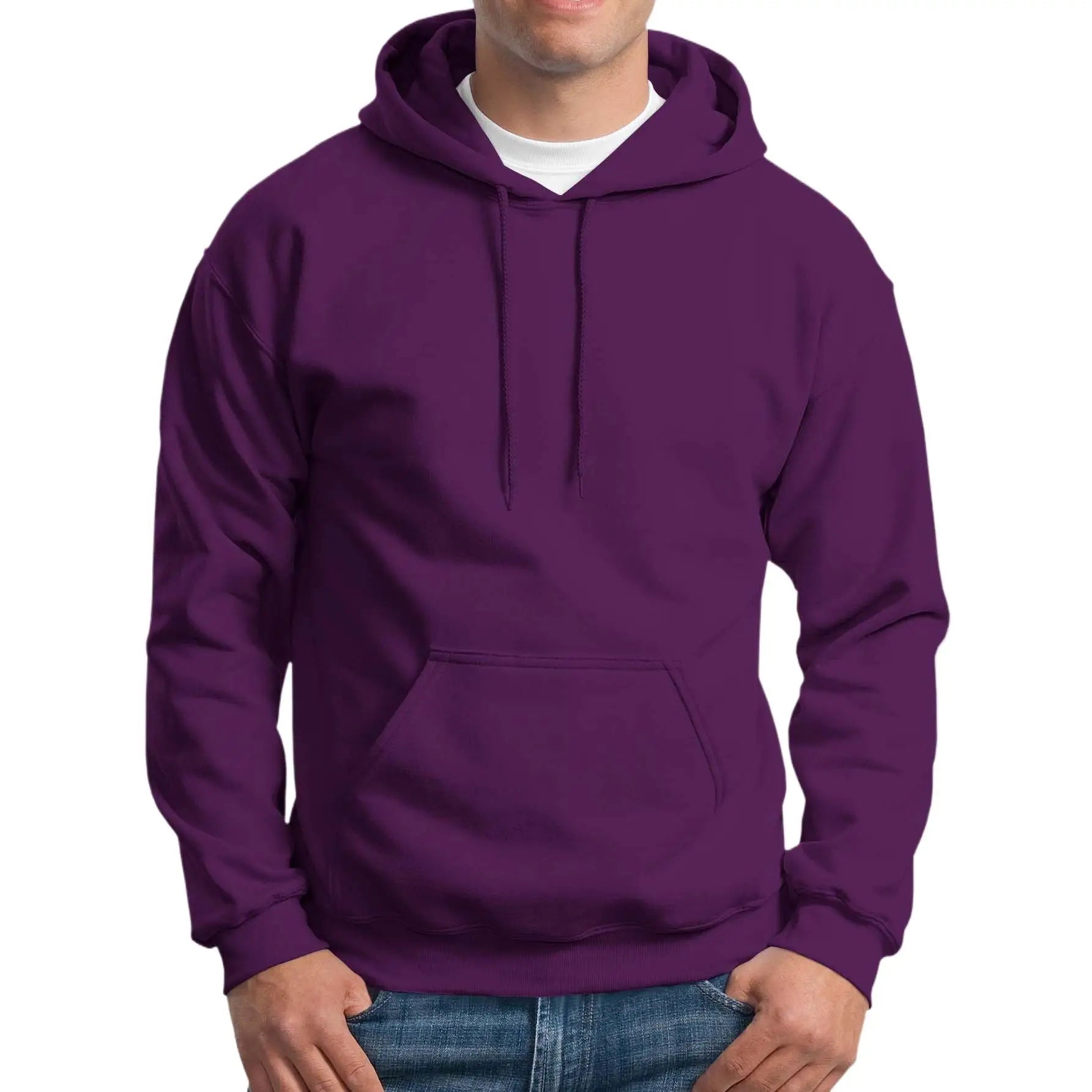 Men's Sweatshirt Kangaroo Model Sweatshirt with Colors Hood