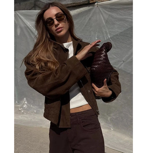 Jaquetas Elegantes e Ajustadas com Bolsos Grandes  Estilo Street Chic