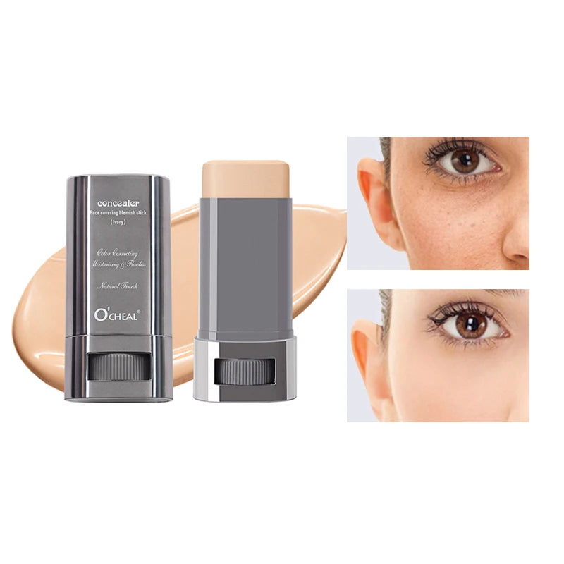 Ocheal Base Facial Contorno em Bastão Longa Duração Leve Iluminador em Bastão Corretivo Facial Contorno de Imperfeições Maquiagem de Beleza
