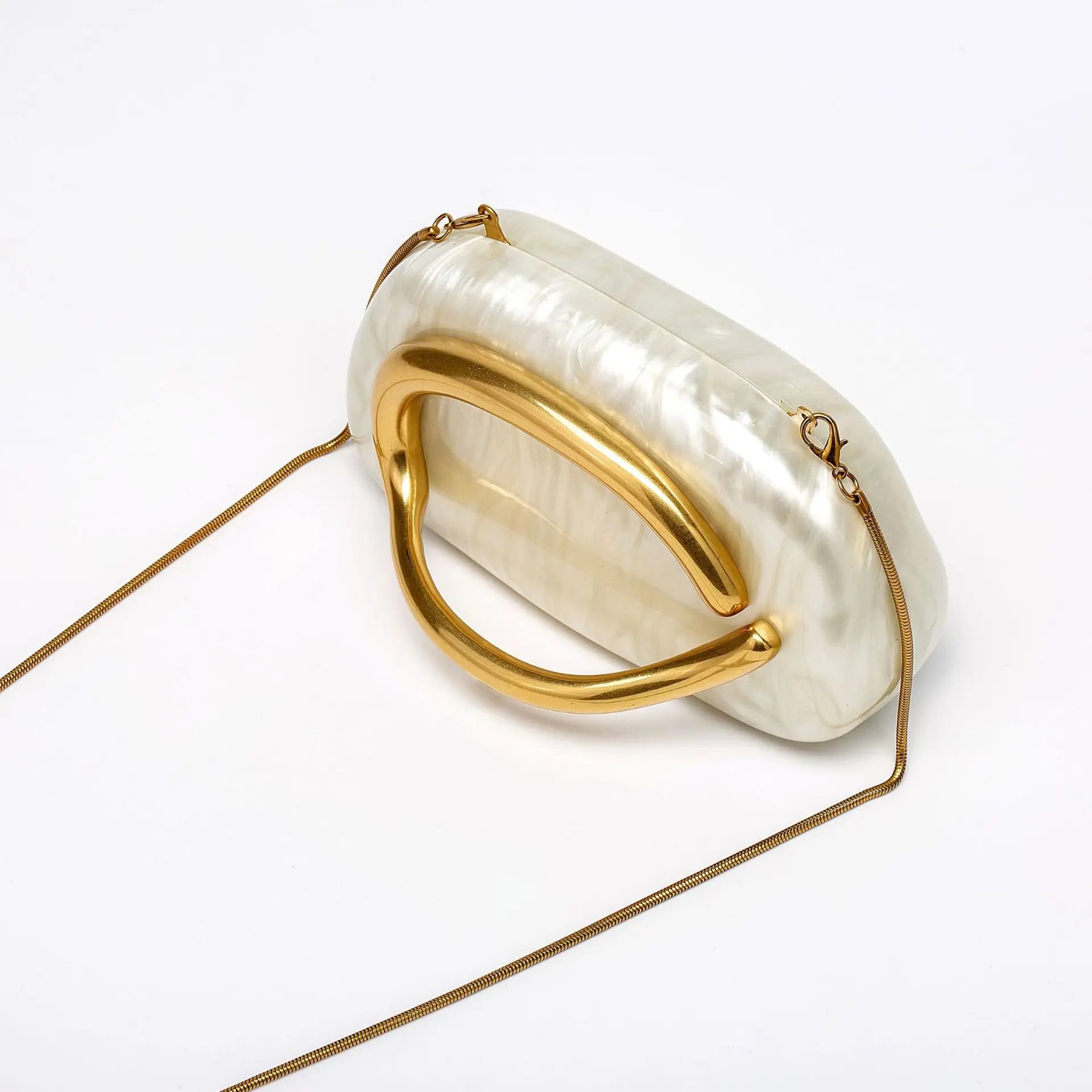 Bolsa de mão feminina com fecho dourado, bolsa de mão para festa de casamento, caixa fofa de metal, bolsa de marca, bolsa feminina para noite