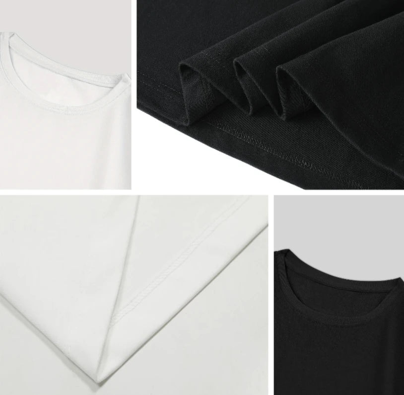 New Spring and Summer Cotton Breathable Solid Color T-shirt American Women's Loose and Fashionable Sports Commuting Top