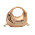 New Gold Silver Fashion Acrylic Moon Women's Handbags Luxury Ladies Clutch Bags Dinner Bag with chain 2024