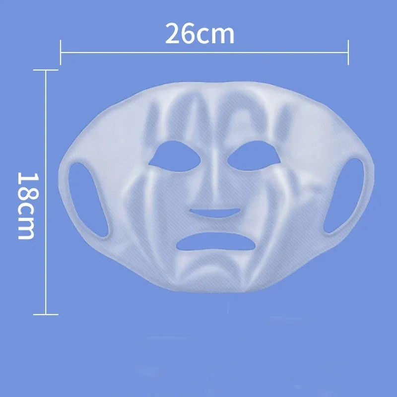 Máscara de silicone 3D para rosto e pele feminina, ferramenta para cuidados com a pele, máscara facial suspensa com gel, folha reutilizável, lifting antirrugas, firmador, ferramentas fixas para orelhas