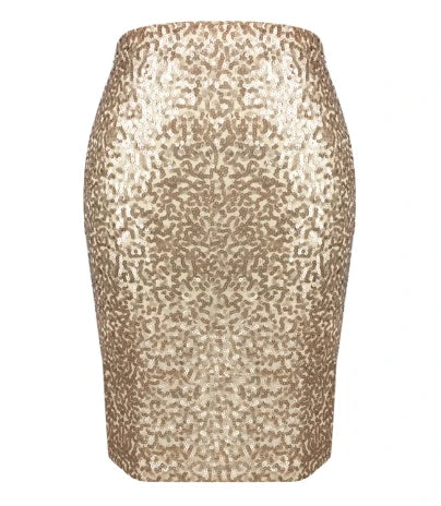 Saia midi sexy para mulheres 2025 casual elegante festa à noite allover lantejoulas fenda saia midi skinny roupas femininas roupas