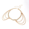 Metallic ladies punk waist chain Fringe chain Body chain waist trim dress Sexy belt accessories riemen voor vrouwen cinturones