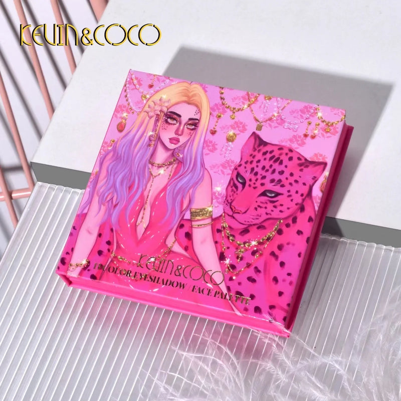 Beauty Makeup Girl Sombra Blush Contorno Paleta Tudo em Um 68 Cores Paleta de Sombras