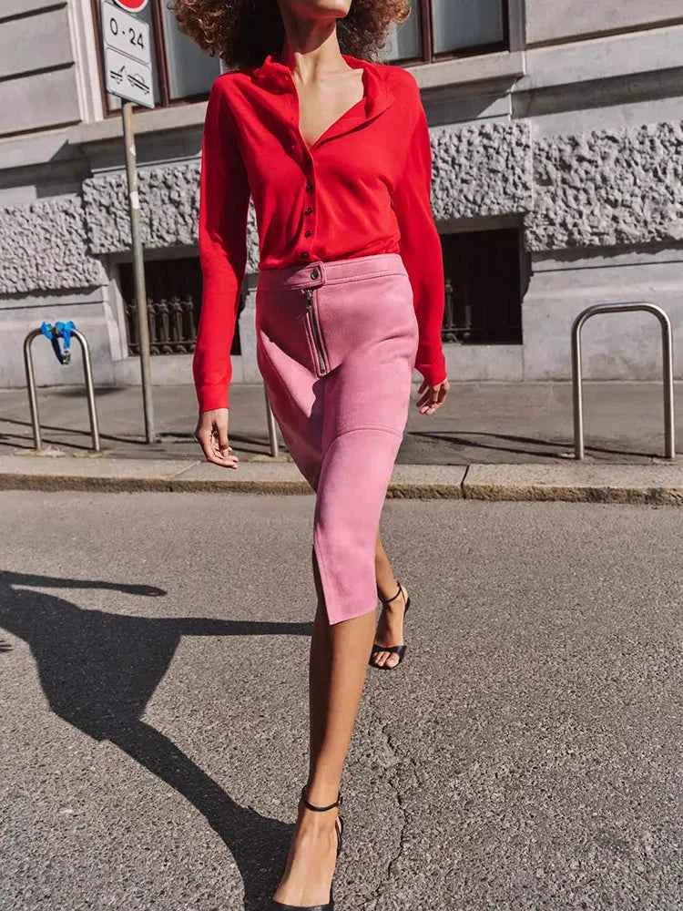 High-End Spring 2026 New Arrival Jacket Midi Skirt Set Long Sleeve Women's Fashion Outerwear Elegant European Style