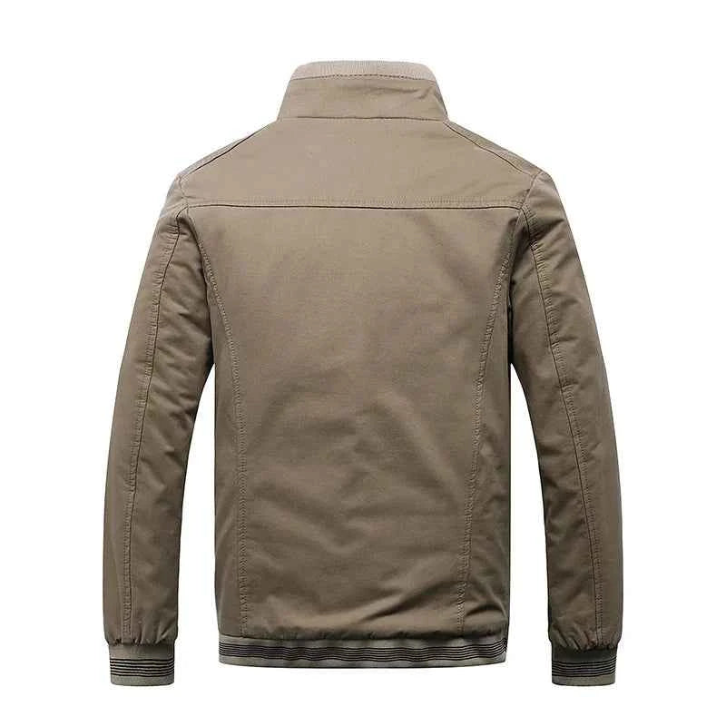 2025 Autumn Men Jackets 100% Cotton Chaqueta Casual Solid Fashion Vintage Warm Vestes Coats High Quality M-5XL Winter Jacket Men