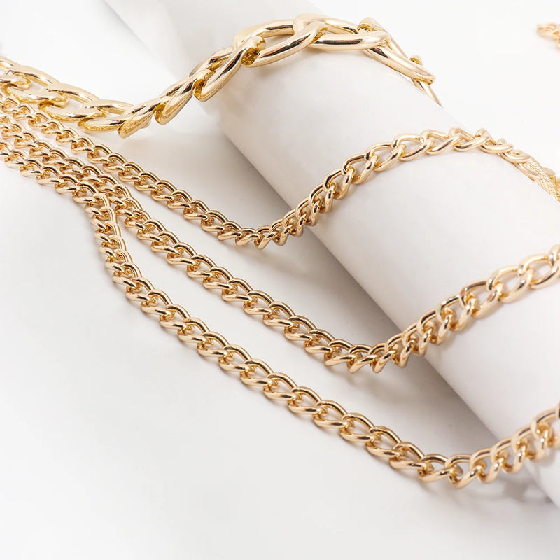 Metallic ladies punk waist chain Fringe chain Body chain waist trim dress Sexy belt accessories riemen voor vrouwen cinturones