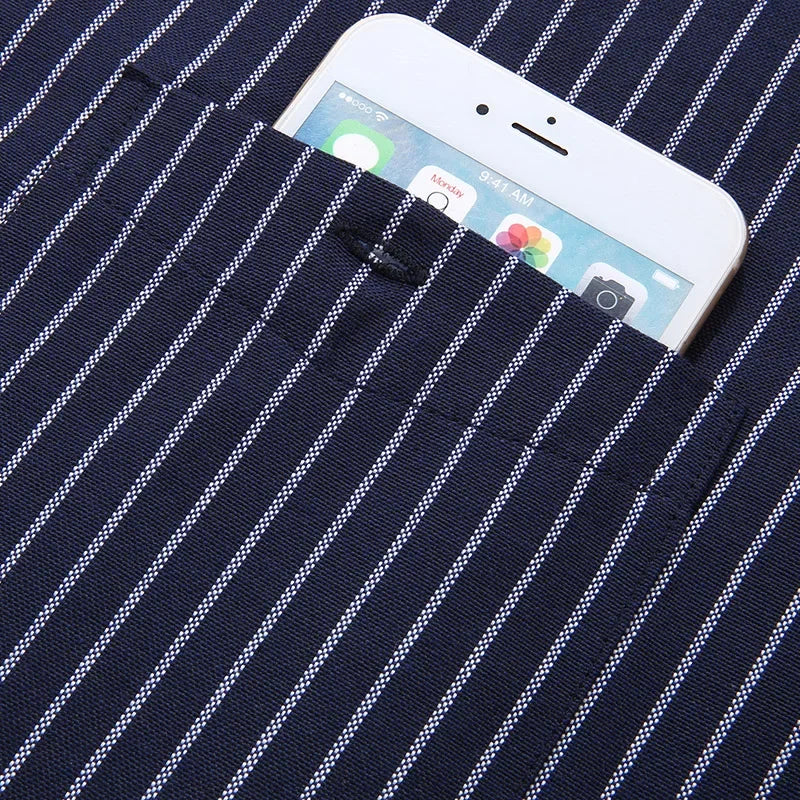 New Summer Men Striped Short Sleeve Shirt Men Dress Shirts Pure Color Business Work Button Up Shirt Big Social Korean Clothes