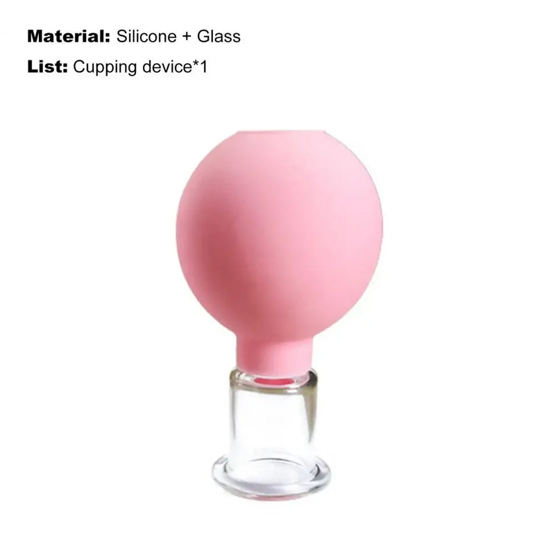 Ventosa de vidro com ventosa para massagem facial, ventosa para acupuntura facial, ventosa para emagrecimento, queima de gordura, cuidados com a saúde, ventosa facial