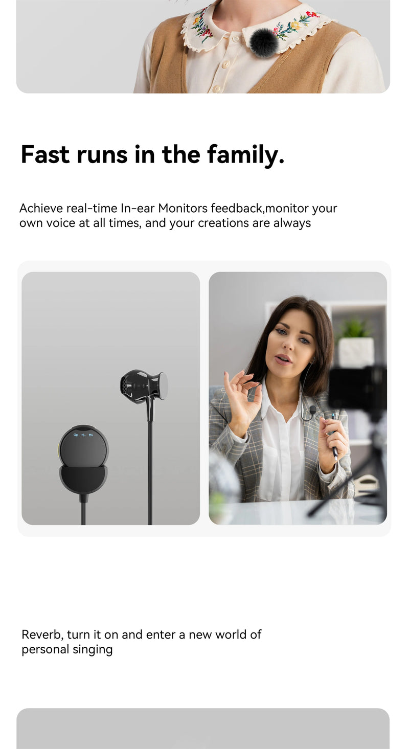 Microfone sem fio 100M para telefone Microfone de lapela magnético profissional com caixa de carregamento Redução de ruído para gravação
