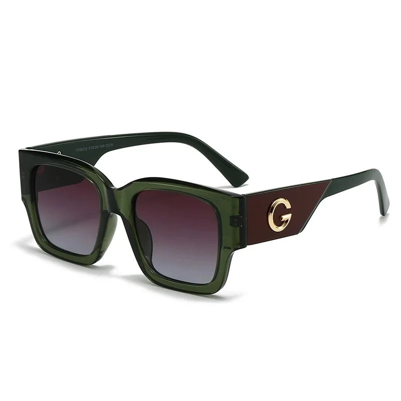 Cute G Brand Women Sunglasses Luxury Men Designer Glasses Square Stylish Unisex Fashion Eyewear UV400