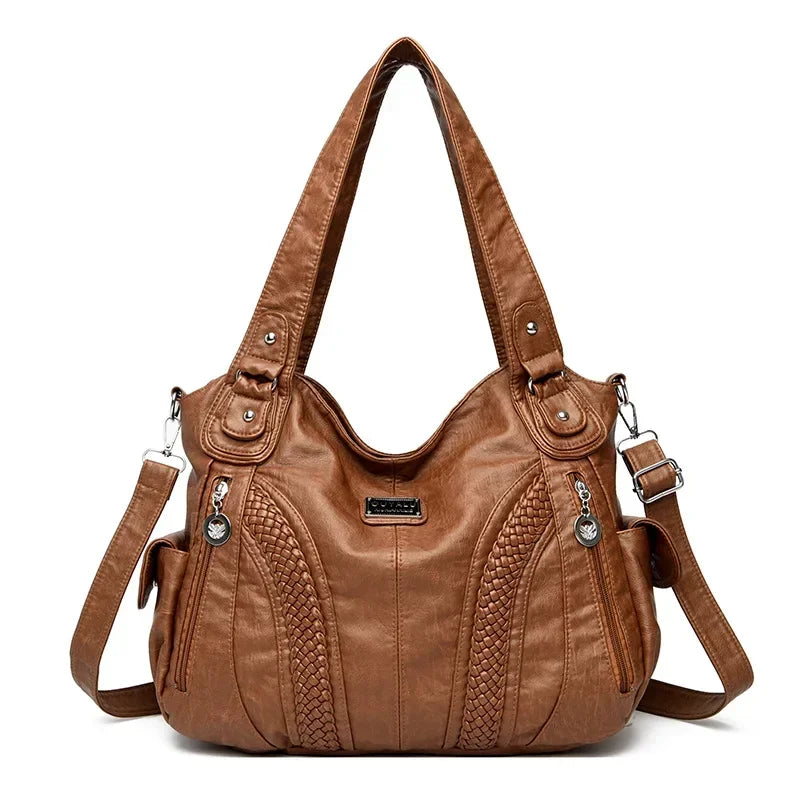 High Quality Soft Leather Large Capacity Women Tote Bags Luxury Shoulder Crossbody Bag for Women 2024 Female Handbags Purse Sac
