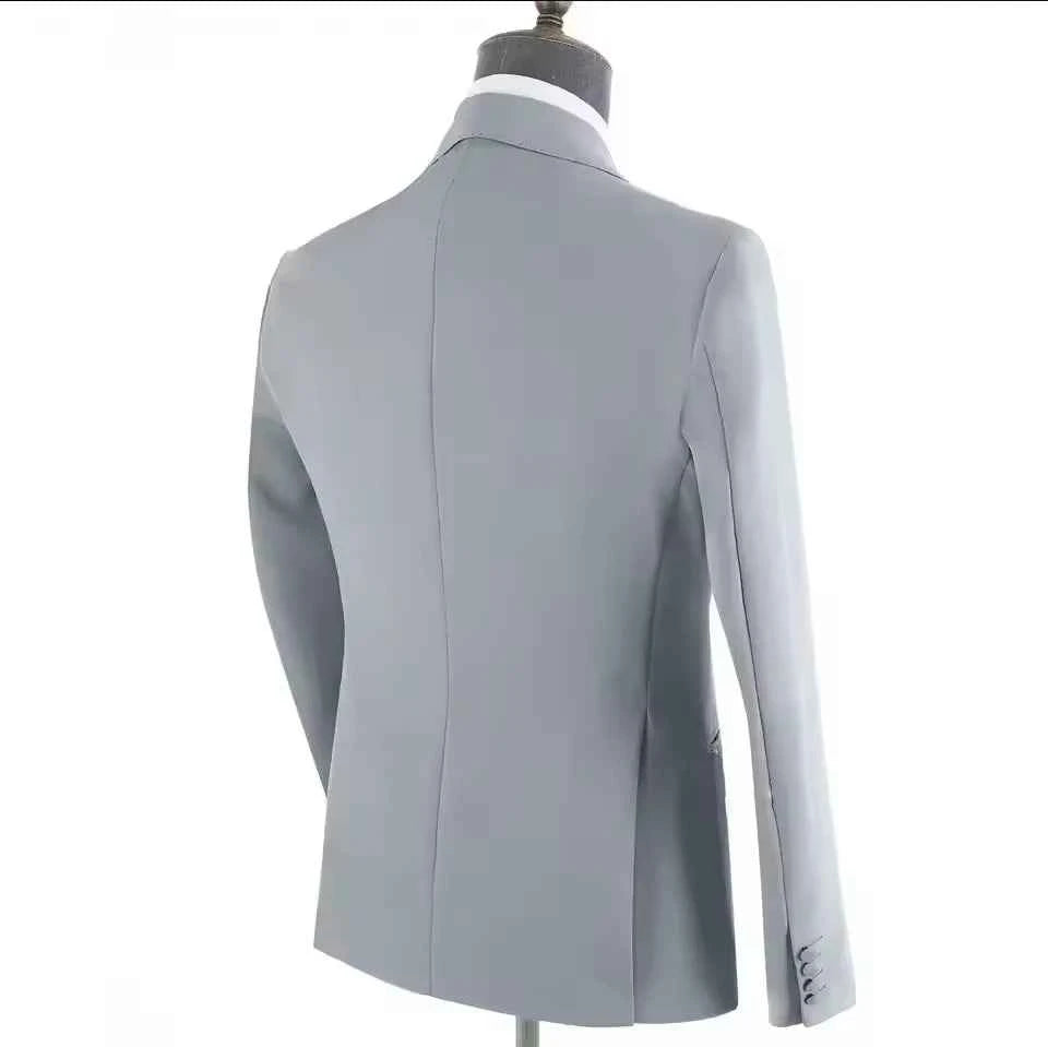 Elegant Men's Suits New High Quality Metal Side Release Buckle 2 Pieces Set Wedding Party Dinner(Blazer+ Trousers)Hot Sale 2025