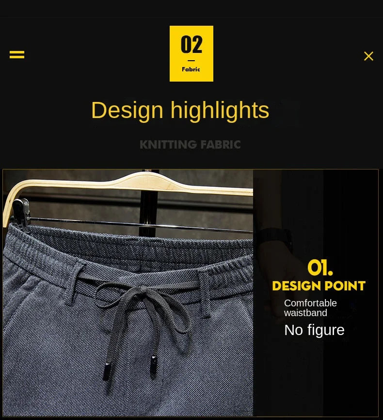 Korean Fashion Fleece Plush Mens Casual Full Length Elastic Waist Autumn and Winter Thickened Drawstring Sports Joggers Trousers