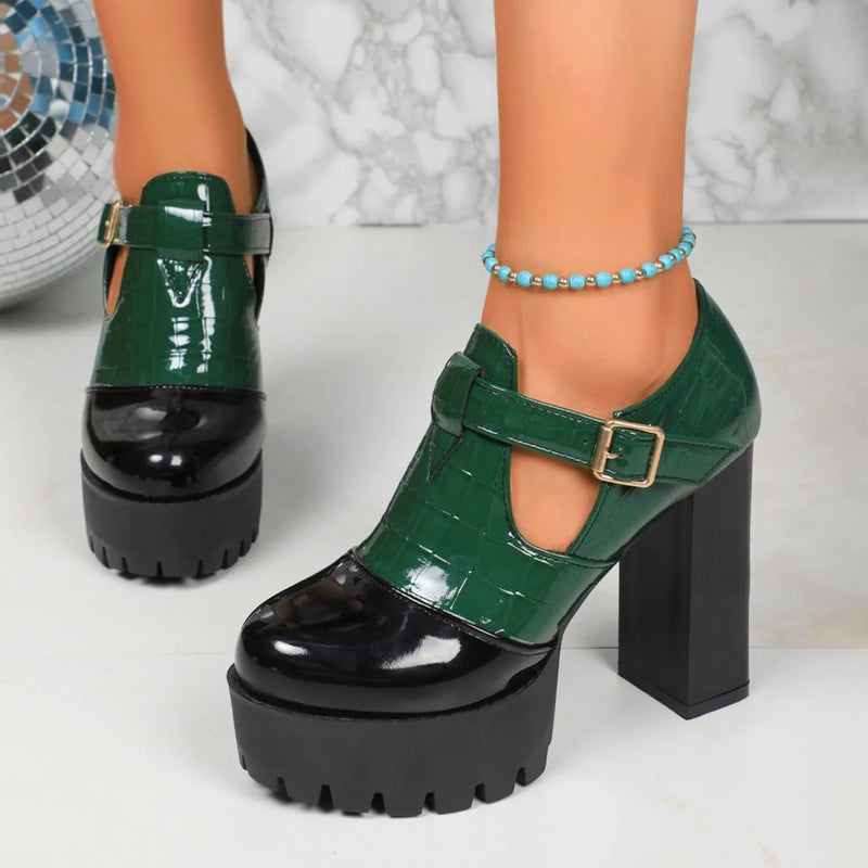 Women Pumps Platform Thick Heel High Heels Shoes for Women Summer Roman New Party Fashion Explosion Heels Women Zapatos De Mujer