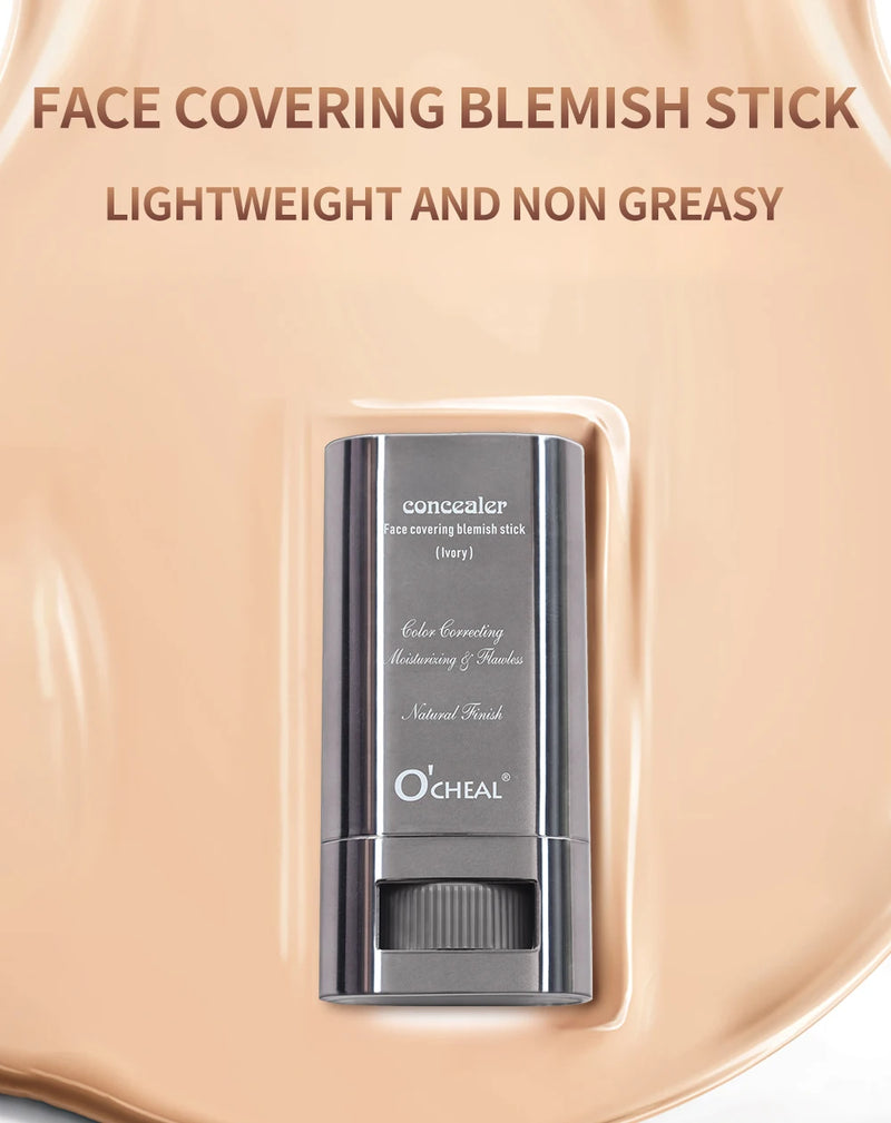 Ocheal Base Facial Contorno em Bastão Longa Duração Leve Iluminador em Bastão Corretivo Facial Contorno de Imperfeições Maquiagem de Beleza