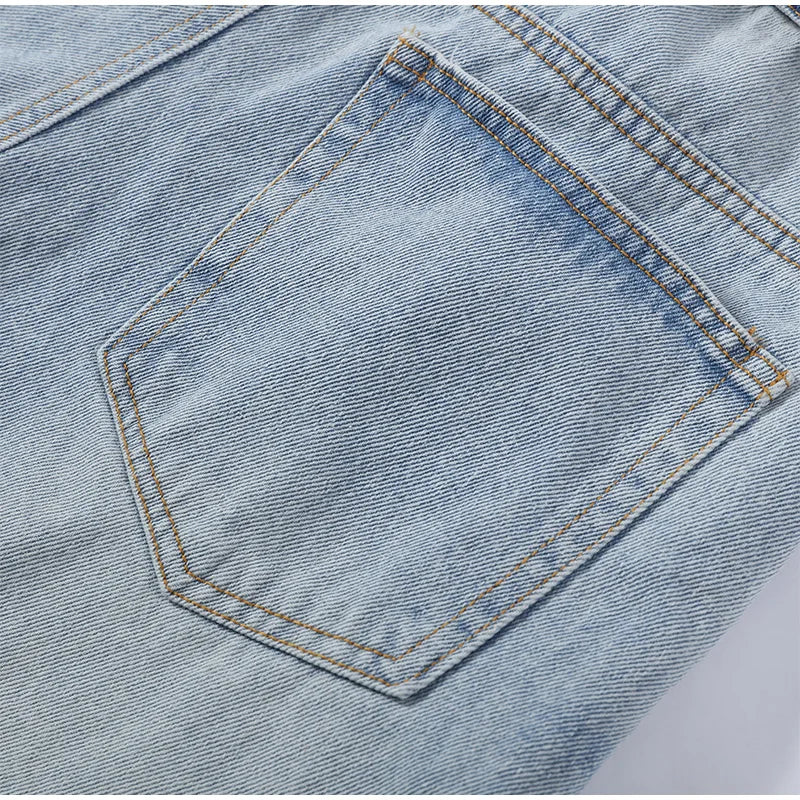 Y2k Hot Fix Rhinestone Cutout Women's Jeans Summer Street Low-rise Wide Leg Loose Denim Pants Lady New Fashion Party Trousers