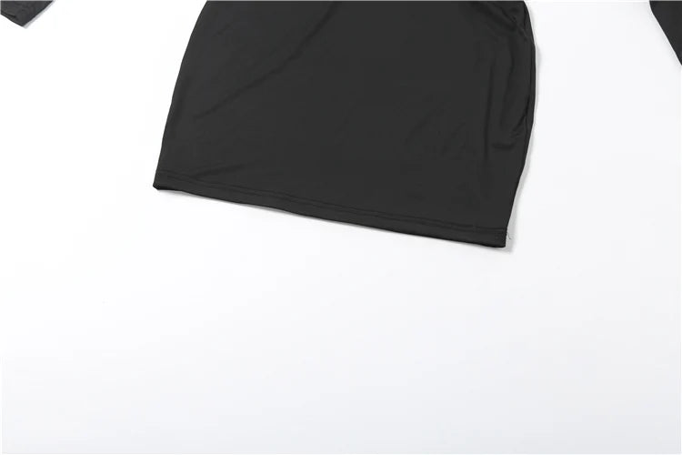 Nibber Backless Dress Women Turtleneck Lantern Sleeve Solid High Elasticity Sexy Simple Classic Street Prom Party Mini Bodycon
